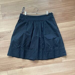 J294 Anthropologie Odille Skirt In Navy